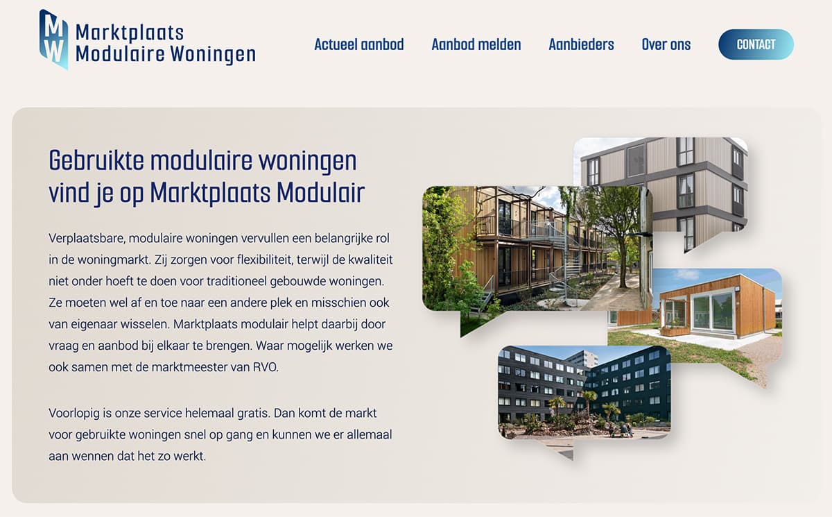 Gebruikte modulaire woningen vind je op Marktplaats Modulair